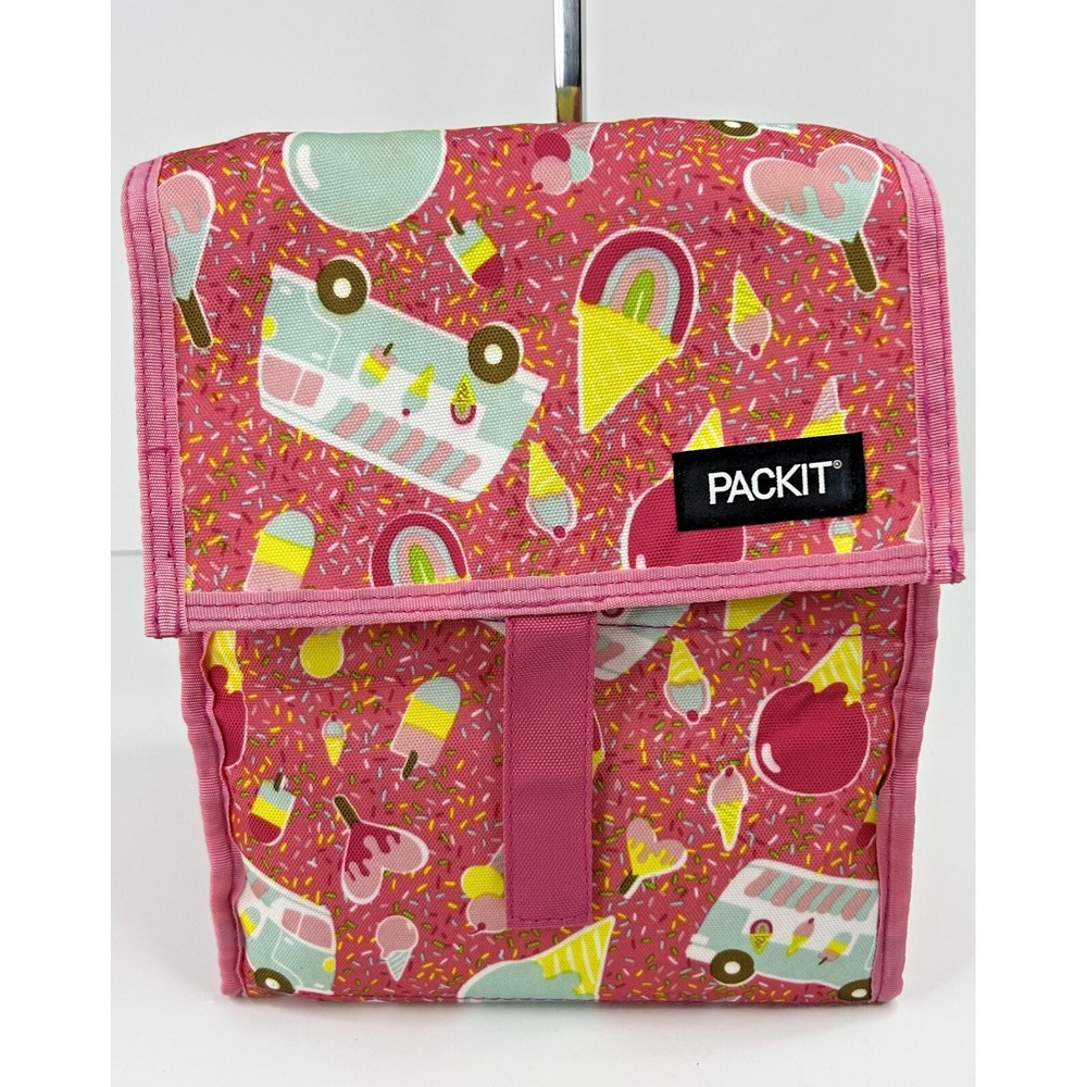 Packit Lunch Bag Ice Cream Truck Theme Travel Freezer Pack Formula Carrier A+